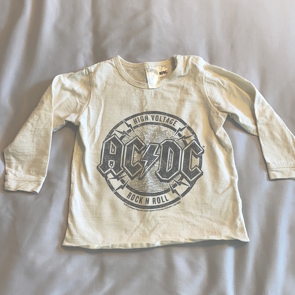 H&M AC/DC baby shirt. 9-12 months. - Picture 1 of 3